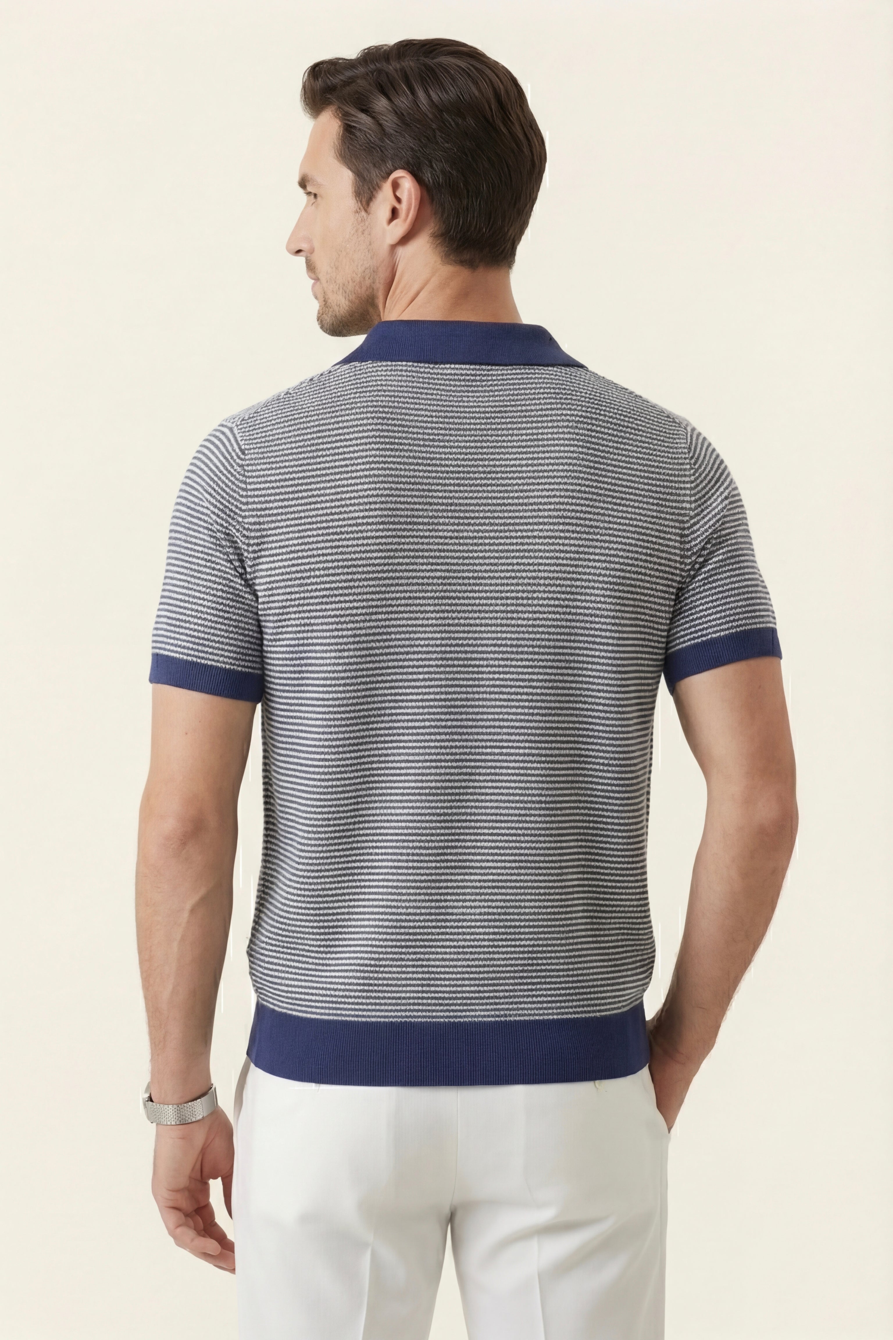 Ravino Panelled Knit Polo
