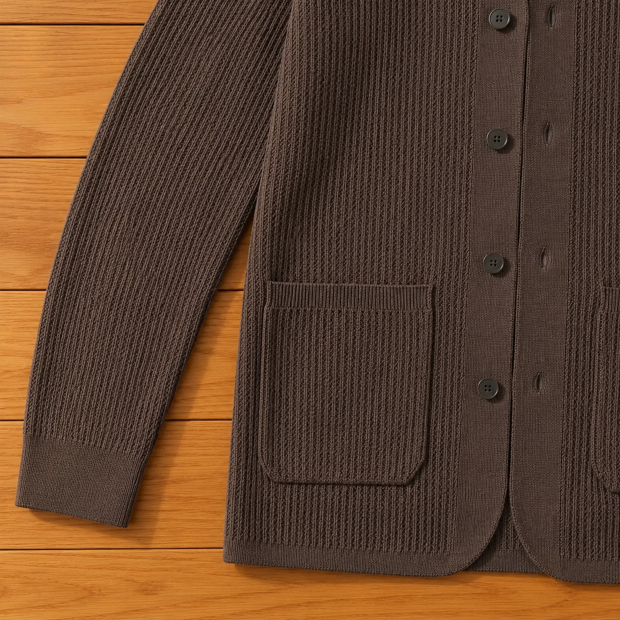 Jacquard Knit Cardigan Jacket