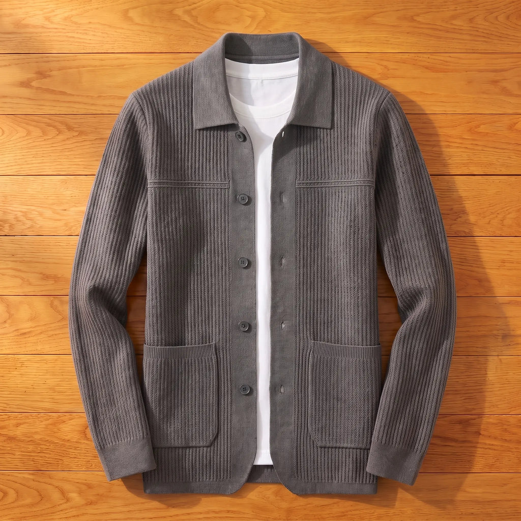 Jacquard Knit Cardigan Jacket