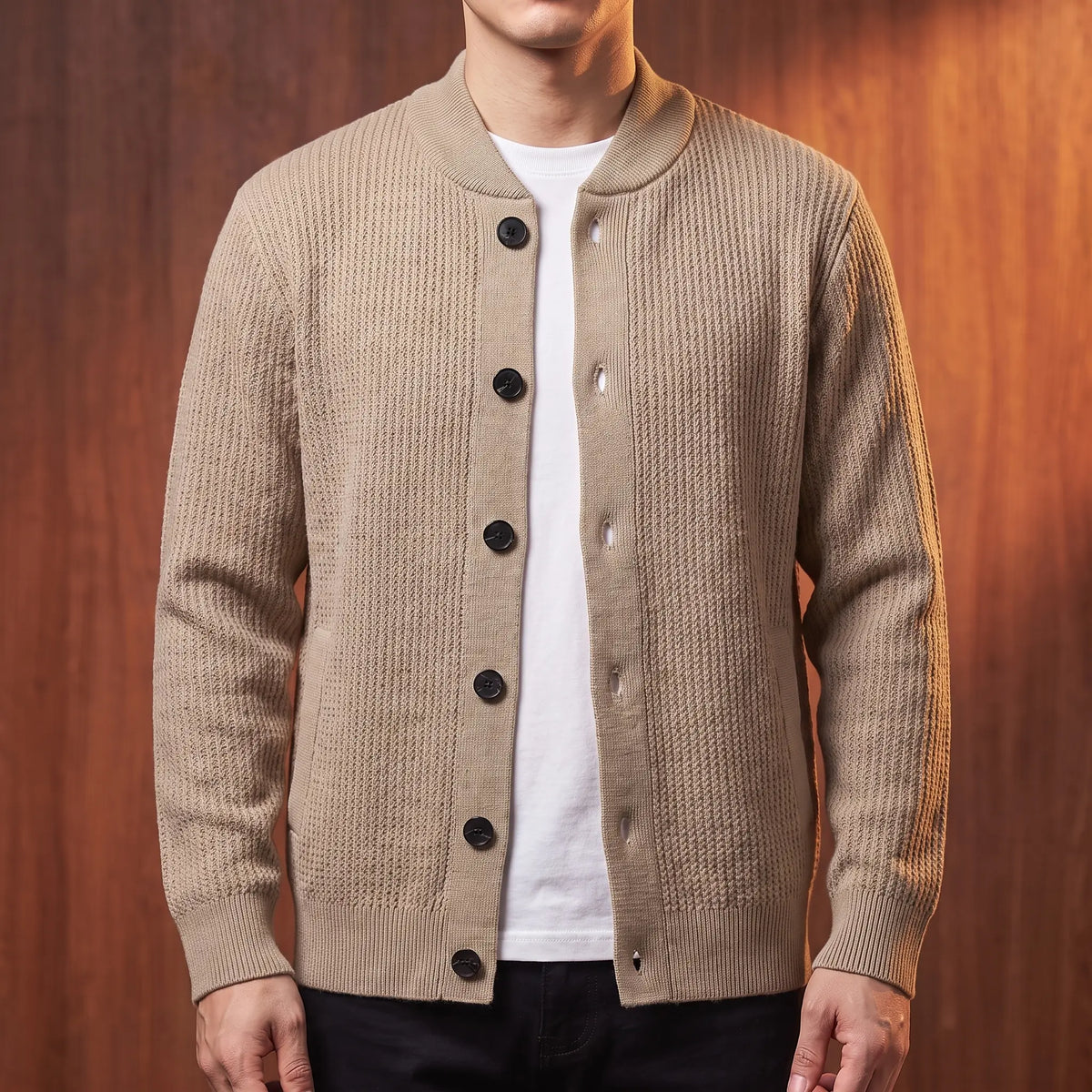 Textured Knit Cardigan