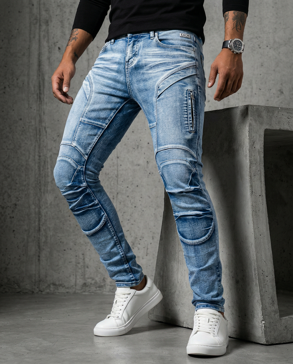 Stretch Slim Denim Pants