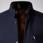 Stand Collar Woollen Coat