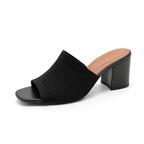 Square Heel Slide Sandals