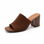 Square Heel Slide Sandals