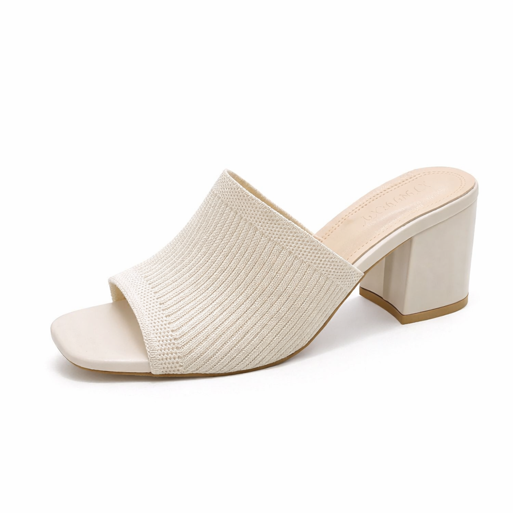 Square Heel Slide Sandals