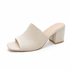 Square Heel Slide Sandals