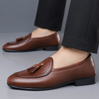 Tassel Leather Dress Loafers