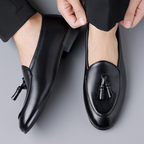 Tassel Leather Dress Loafers