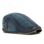 Vintage Denim Beret Cap