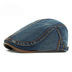 Vintage Denim Beret Cap