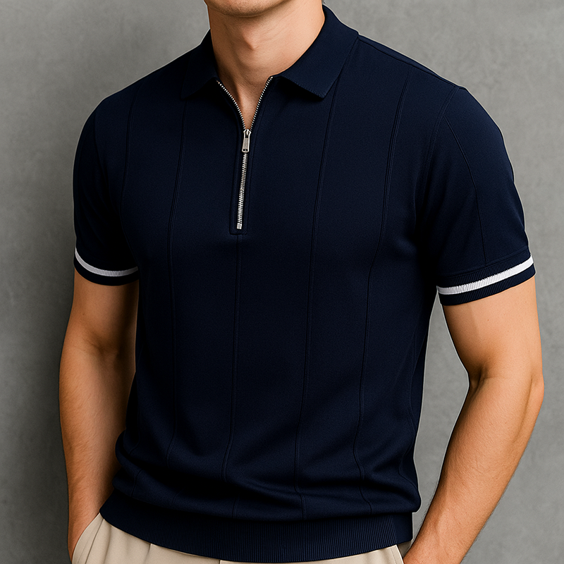 Monza Zip Knit Polo Shirt