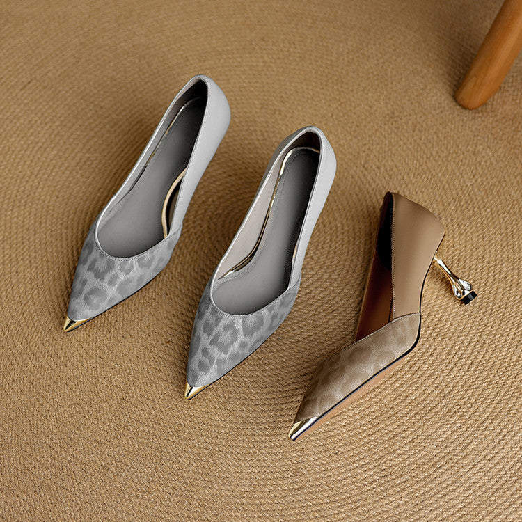 Valea Genuine Leather Heels
