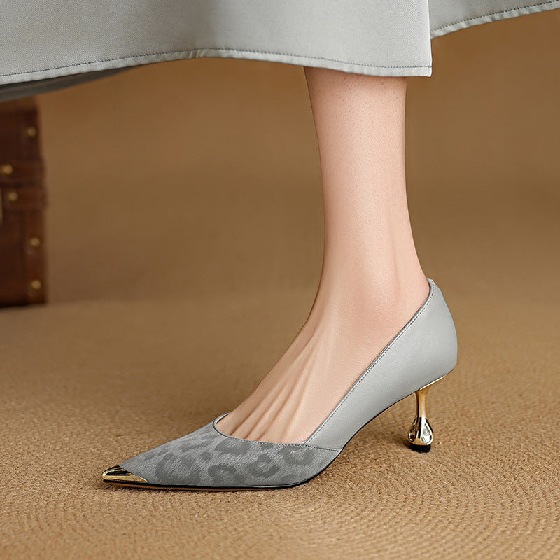 Valea Genuine Leather Heels