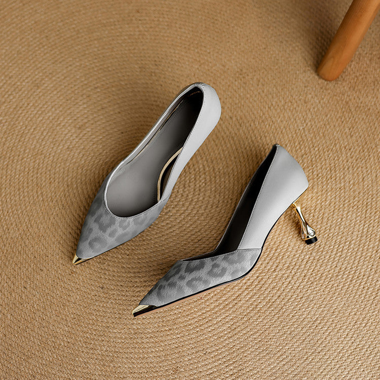 Valea Genuine Leather Heels