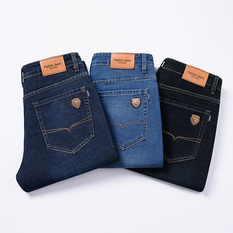 Casual Straight Stretch Jeans