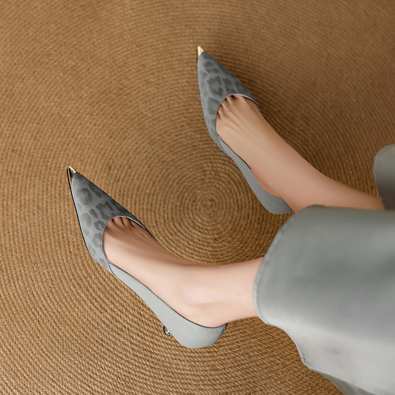Valea Genuine Leather Heels