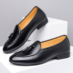 Tassel Leather Dress Loafers