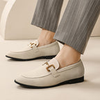 Horsebit Suede Slip-On Loafers