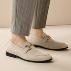 Horsebit Suede Slip-On Loafers