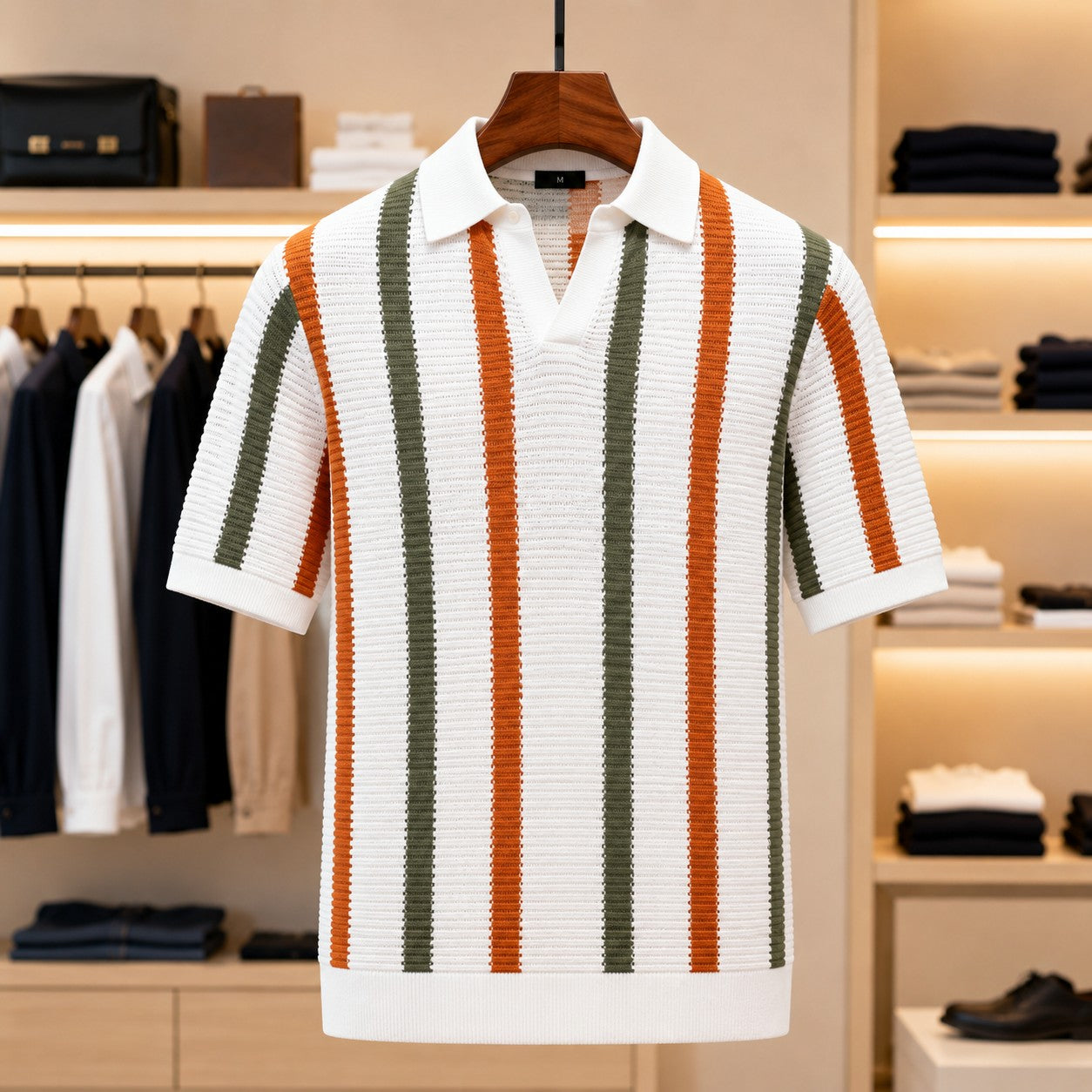 Men’s Ribbed Knit Shirt