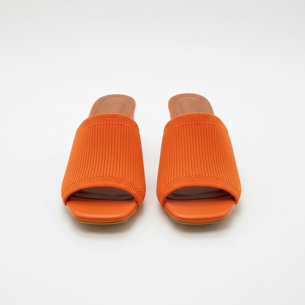 Square Heel Slide Sandals