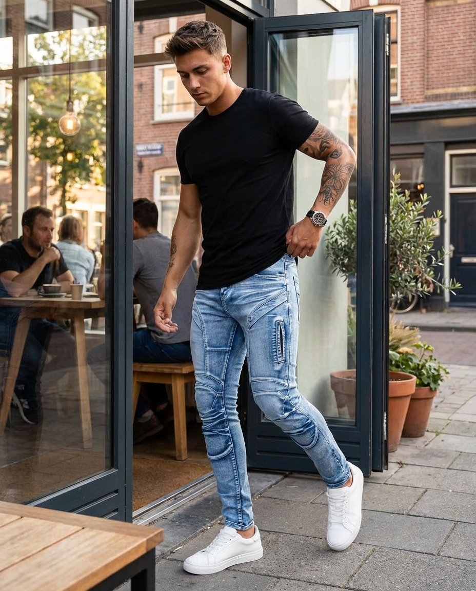 Stretch Slim Denim Pants