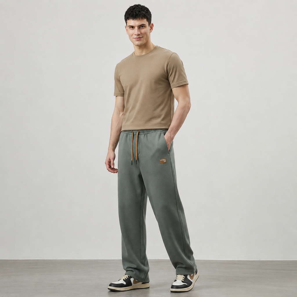 Casual Straight Fit Trousers