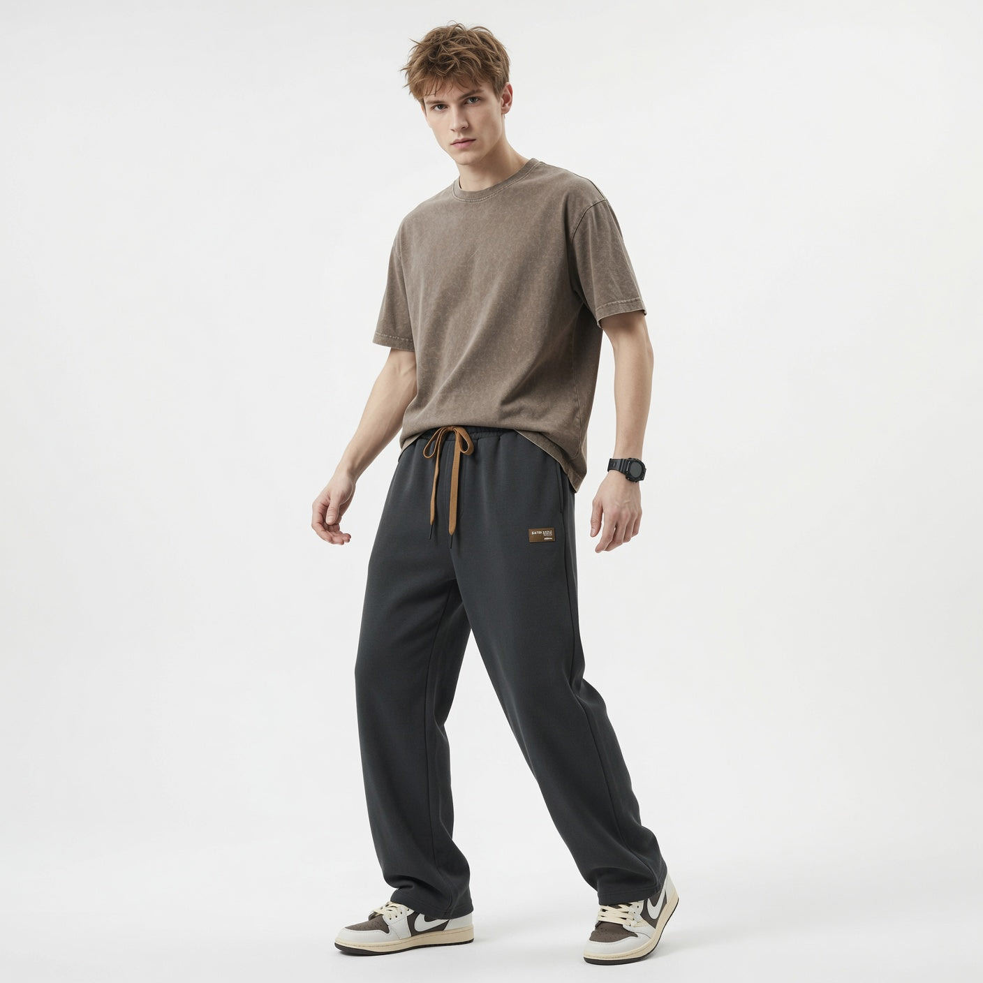 Casual Straight Fit Trousers