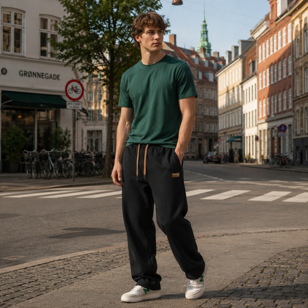 Casual Straight Fit Trousers
