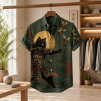 Retro Samurai Print Shirt