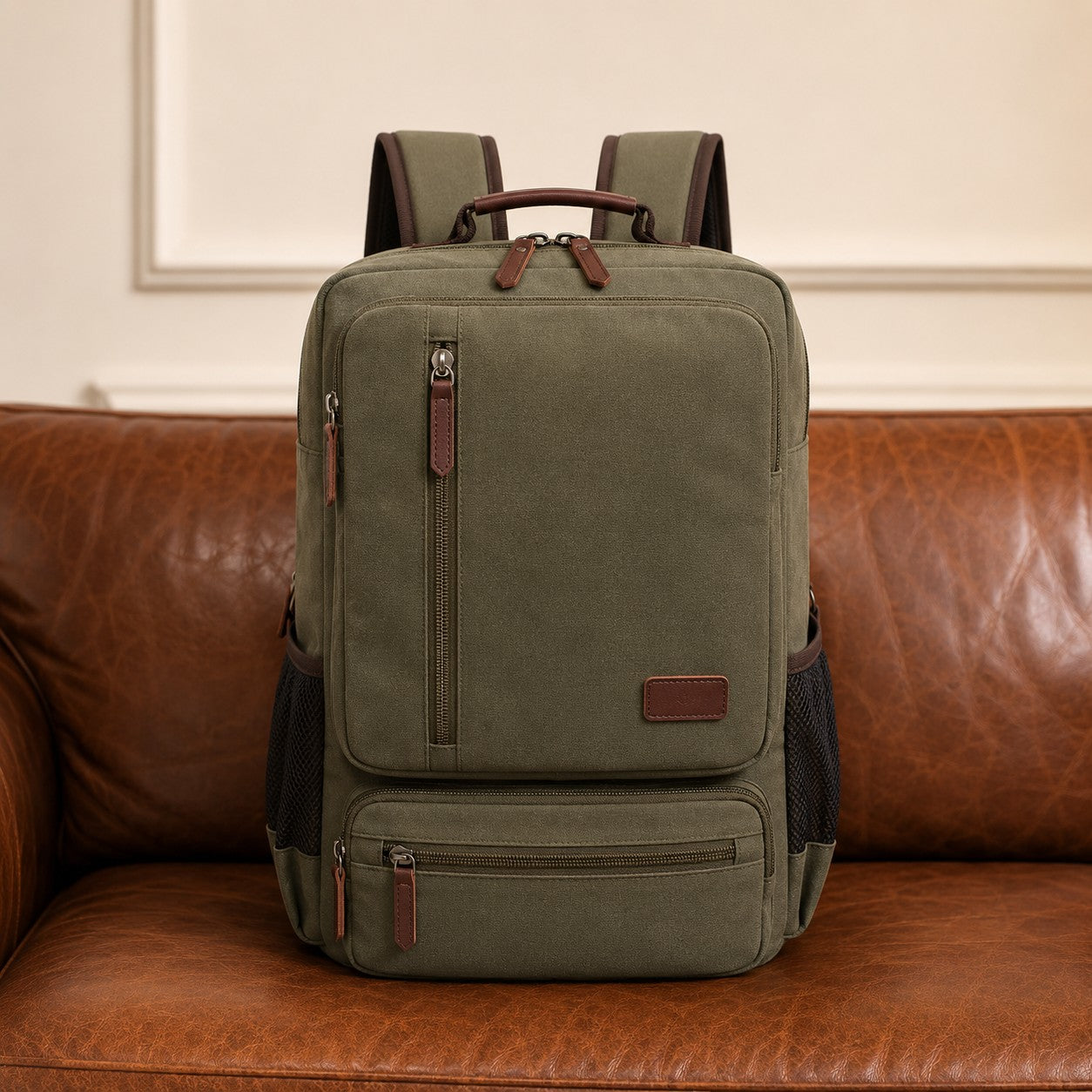 Vintage Canvas Laptop Backpack