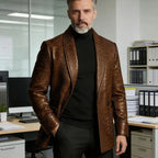 Luxury Crocodile Embossed Leather