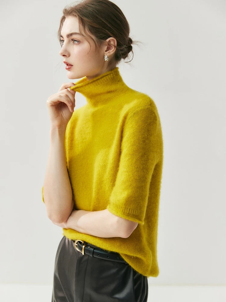 Elegant Half Sleeve Knit