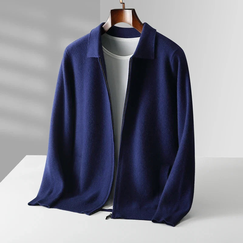 Cashmere Zip Cardigan Jacket