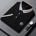 Elegant Dual Tone Polo Shirt