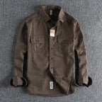 Cotton Cargo Shirt Jacket