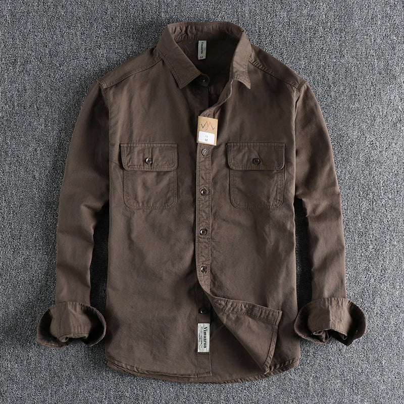 Cotton Cargo Shirt Jacket