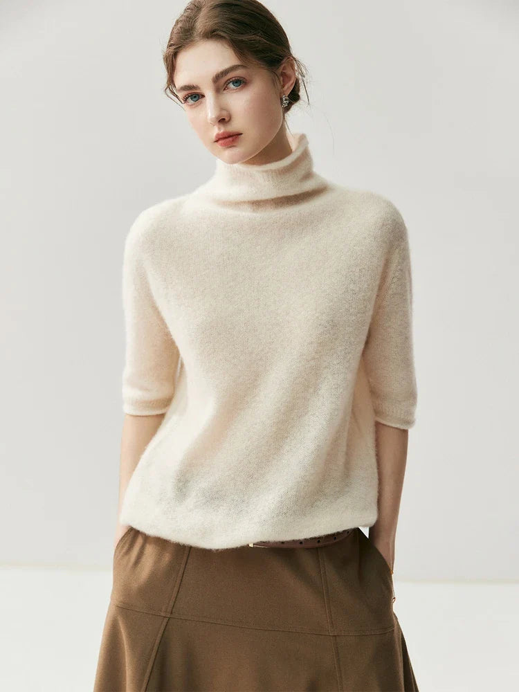 Elegant Half Sleeve Knit