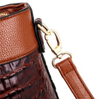 Luxury Croc-Embossed Leather Bag