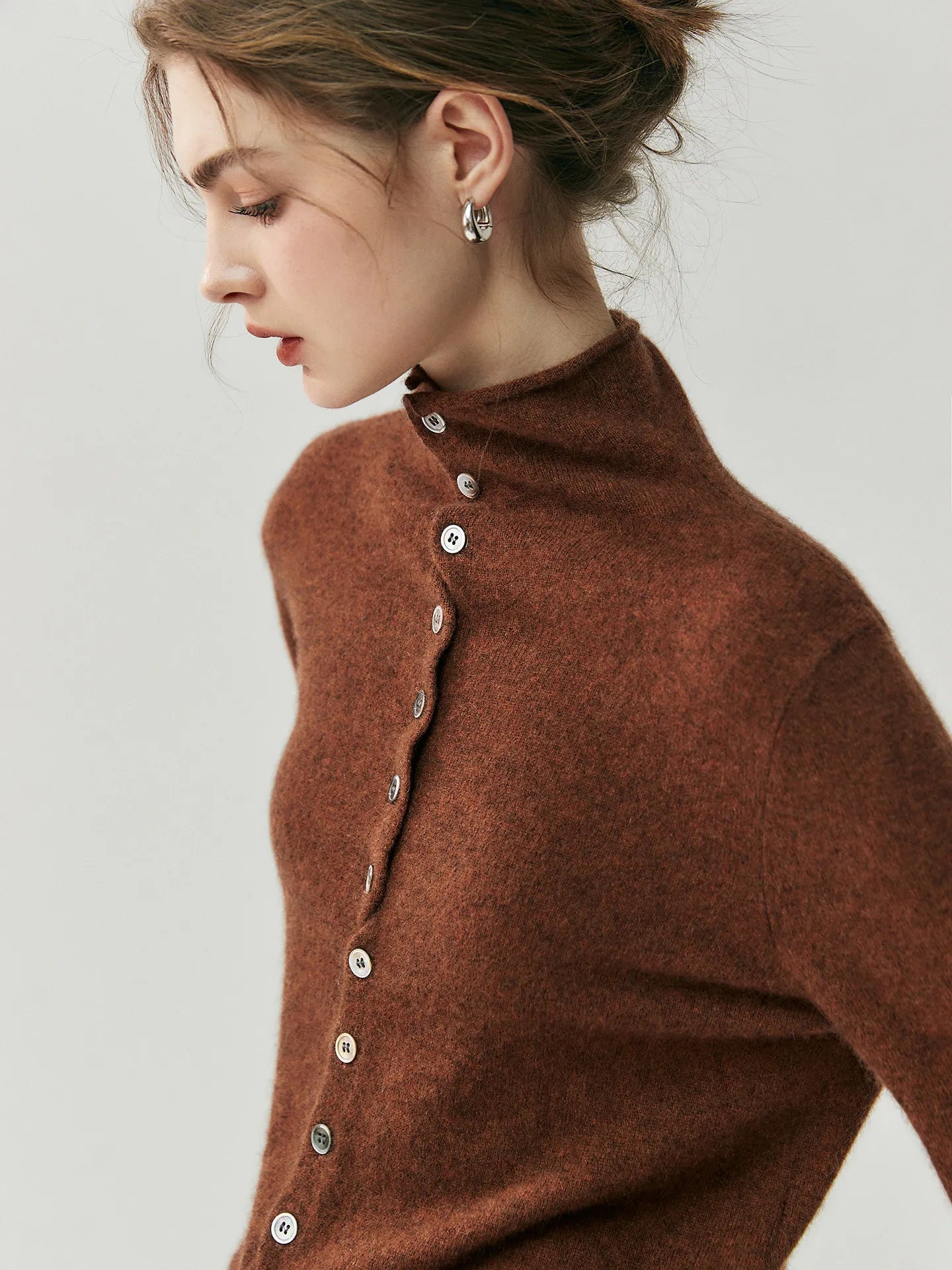 Fluffy Knit Sweater Coat