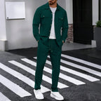 Sleeve Cardigan & Drawstring Pants