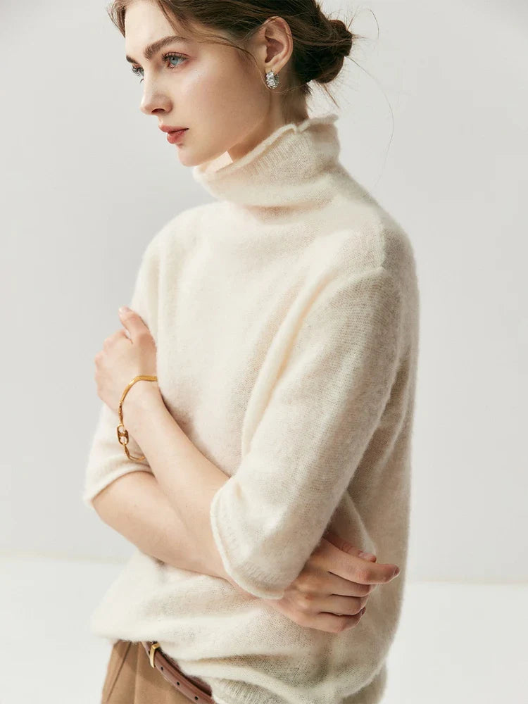 Elegant Half Sleeve Knit
