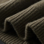 Thick Knitted Button-Up Sweater