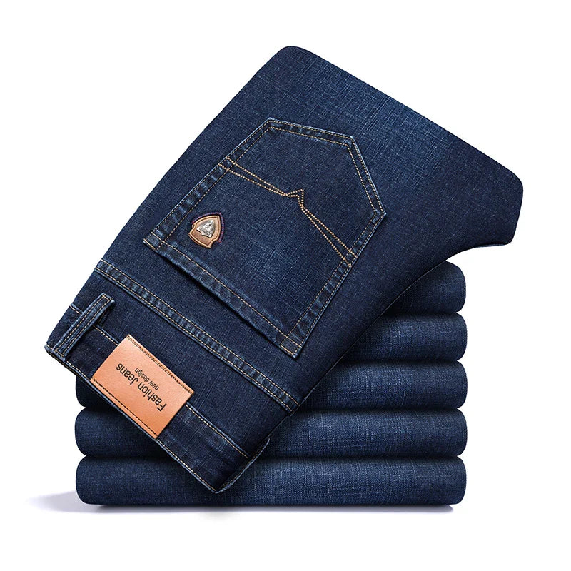 Casual Straight Stretch Jeans