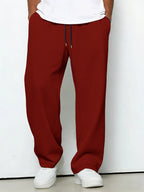 Straight Leg Casual Trousers
