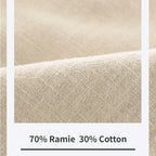 Linen Drawstring Casual Pants