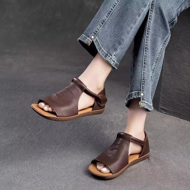 Retro T-Strap Flat Sandals