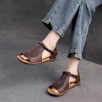 Retro T-Strap Flat Sandals