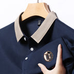Elegant Dual Tone Polo Shirt