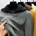 Half-Zip Knit Pullover Sweater